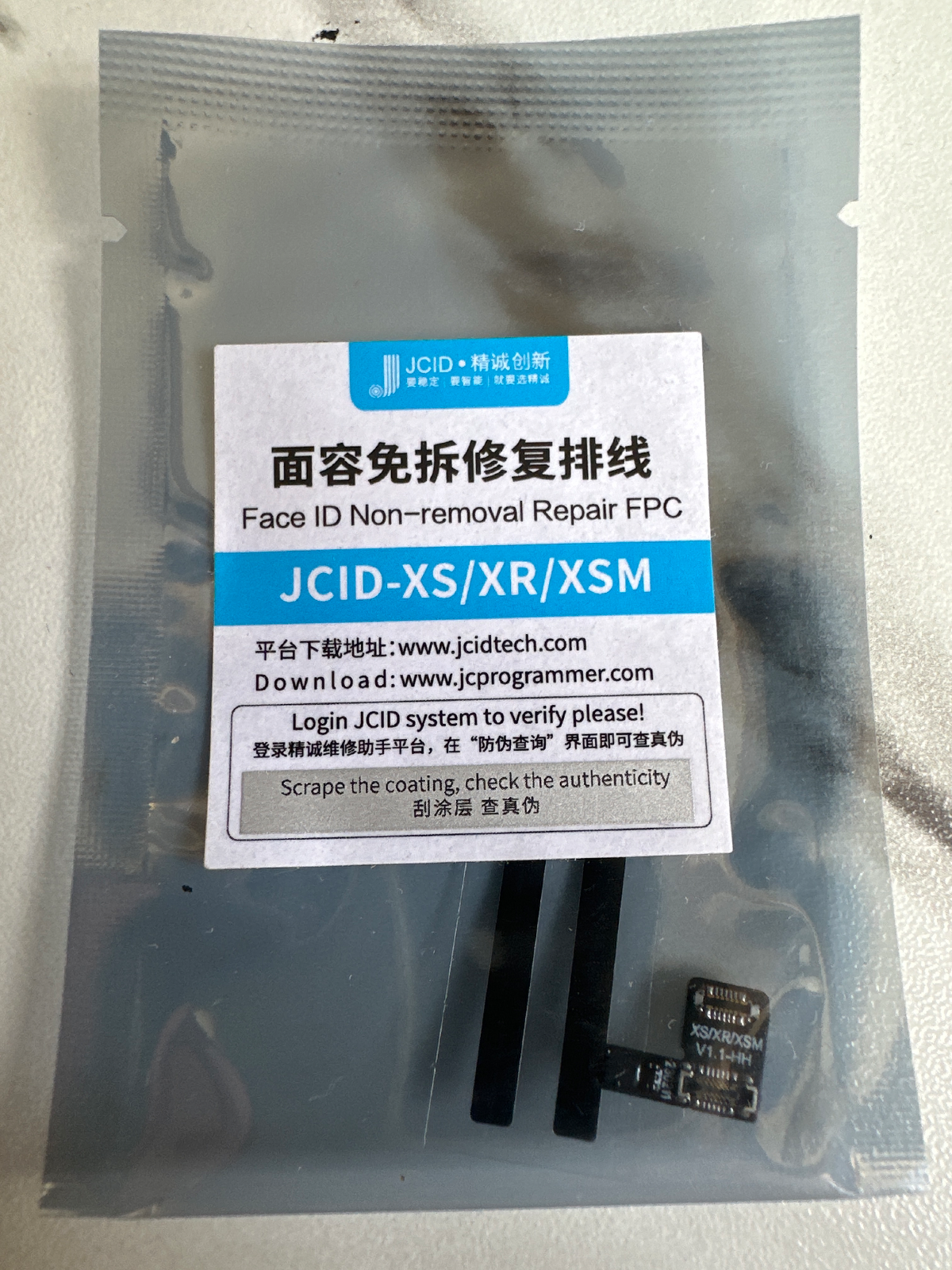 JCID Face ID Tag On iXS/XR/XSM